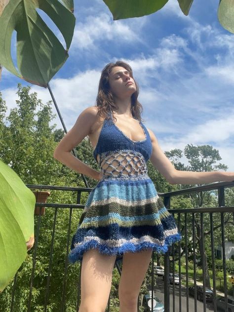 Siren Dress, Sea Maiden, Crochet Bolero Pattern, Elegant Crochet, Crochet Fairy, Crochet For Beginners Blanket, Tropical Twist, The Siren, Crochet Skirts