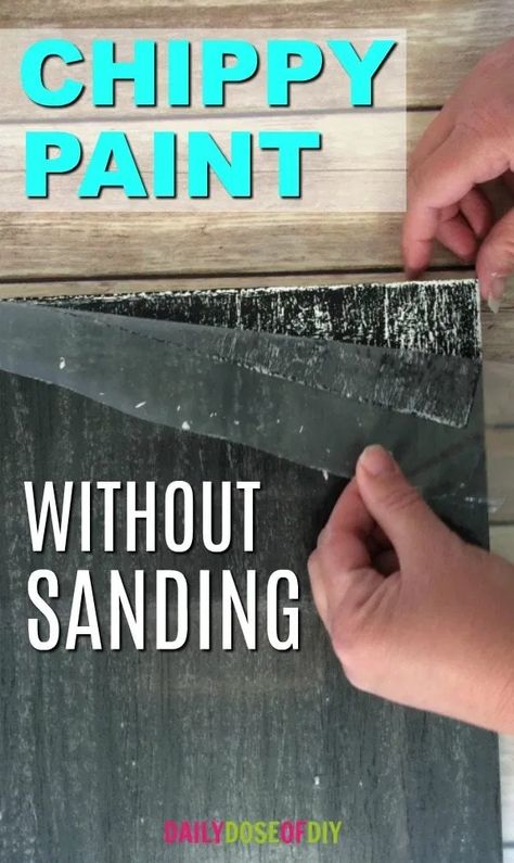 Paint Without Sanding, Chippy Paint Technique, Wood Crafts Furniture, Crackle Painting, Layer Paint, Furniture Painting Techniques, Diy Upcycling, Chippy Paint, Diy Holz