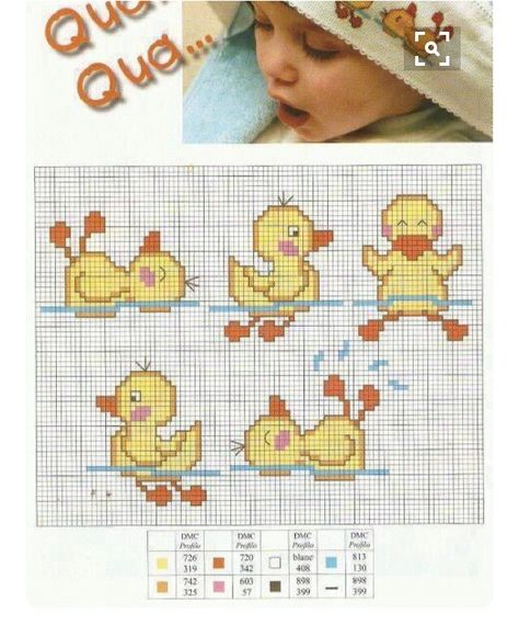 Vogue Kids, Pola Manik, Baby Cross Stitch Patterns, Cross Stitch For Kids, Pola Kristik, Cross Stitch Bird, Baby Cross, Cross Stitch Borders, Cross Stitch Baby