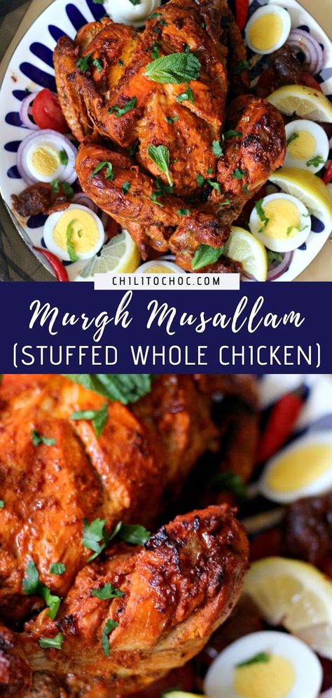 Whole Tandoori Chicken, Whole Chicken Recipes Indian, Whole Chicken Marinade, Whole Roast Chicken, Tandoori Marinade, Greek Chicken Marinade, Easy Chicken Marinade, Chicken Roast, Easy Roast Chicken