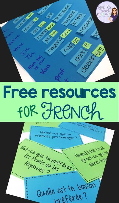 Find Free French teaching resources here! Check out these French classroom activities for verb conjugation, speaking, writing, vocabulary, and more! Find printable resources, worksheets, digital task cards, exit tickets, speaking activities, and more for the Core French or immersion class. #Frenchlessons Free French Printables, Teaching French Immersion, French Speaking Activities, French Verbs Conjugation, Writing Vocabulary, Learning French For Kids, High School French, Verb Conjugation, French Teaching Resources