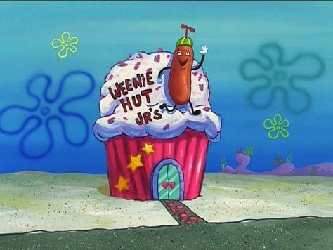 Weenie Hut Jr, Spongebob Funny Pictures, Spongebob Pics, Spongebob Birthday Party, Funny Spongebob Memes, Spongebob Painting, Spongebob Party, Spongebob Square, Spongebob Birthday