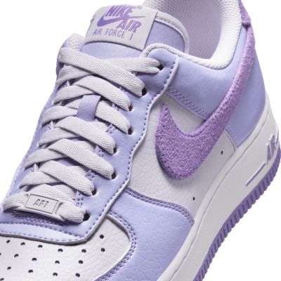 Purple Nike Shoes, Purple Nikes, Custom Nike, Nike Air Force 1 07, Nike Purple, Cute Nikes, Custom Nikes, Nike Air Force 1, Air Force 1