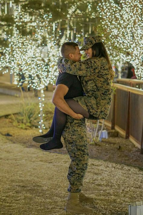 My love wants pictures like this Marine Girlfriend Pictures, Girlfriend Photoshoot, Military Couple Pictures, Military Couple Photography, Usmc Girlfriend, Girlfriends Photoshoot, Military Boyfriend, Military Couples Photos, Military Engagement Photos