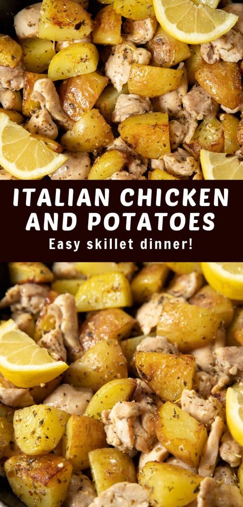 Dairy Free Chicken And Potatoes, Red Potato Chicken Recipes, Chicken And Potatoes One Pan, Gluten Free Chicken And Potato Recipes, Chicken Potato Skillet Recipes, Healthy Meals With Potatoes, Chicken And Red Potato Recipes, Italian Chicken And Potatoes, Germany Recipes