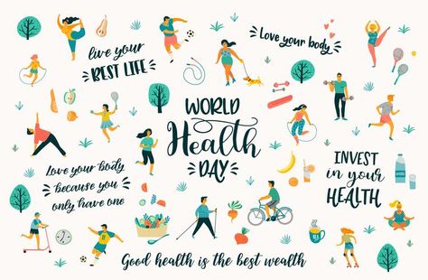 World Health Day Quotes, Health Lifestyle Quotes, Quotes Kids, Health Diet Plan, Healthy Lifestyle Quotes, World Health Day, Lifestyle Quotes, Healthy Dog Treat Recipes, Health Lessons