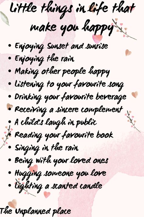 10 Little Things That Make You Happy #quotes #inspiration #motivation #life #happiness #wellness #selfcare #growth #mindfulness https://www.theworldaccordingtome.org/1951925_10-small-things-to-do-to-find-joy-in-life-again/?simple-living-ideas-50-ways-to-live-with-less How To Love Life To The Fullest, Waiting Season, Make You Happy Quotes, Keystone Habits, Tracker Ideas, Better Lifestyle, Reel Ideas, Bullet Journal Mood Tracker Ideas, Embrace Imperfections