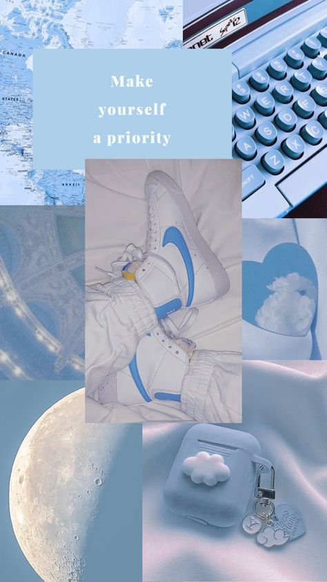 Icy Blue Wallpaper Aesthetic, Blue Nike Wallpaper Aesthetic, Light Blue Nike Wallpaper, Nike Walpapers, Blue Nike Wallpaper, Bts Nails, Wallpaper Light Blue, Athletic Wallpaper, Nike Wallpaper Iphone