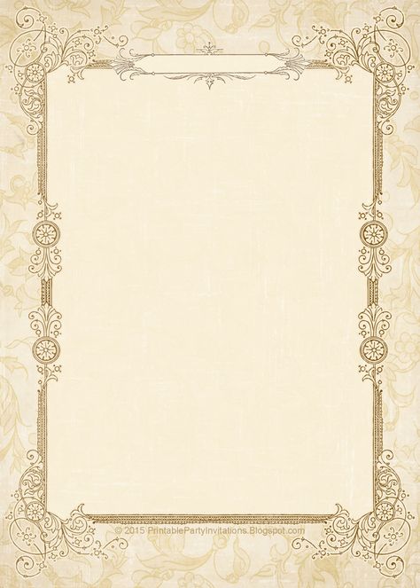 FREE printable vintage wedding invitations in six colors Wedding Templates Printable Free, Plain Wedding Invitations, Modern Wedding Invitation Wording, Blank Wedding Invitation Templates, Blank Wedding Invitations, Free Printable Wedding Invitations, Kertas Vintage, Molduras Vintage, Free Wedding Invitation Templates