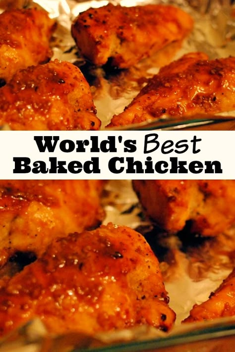 Chicken Repices, Best Baked Chicken Recipe, Worlds Best Chicken, Best Baked Chicken, Bridge Ideas, Baked Chicken Recipe, Bake Chicken, Freezer Cooking, Baked Chicken Recipes