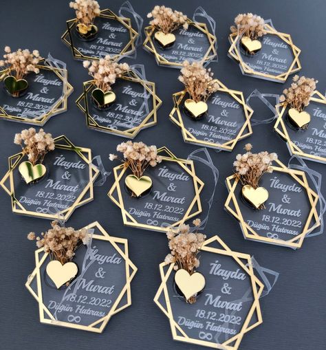 Buy Wedding Magnet, Wedding Favors, Engagement Favors, Anniversary Favors, Plexiglass Magnet Online in India - Etsy Magnet Wedding Favors, Diy Resin Gifts, Wedding Favours Magnets, Wedding Magnets, Hexagon Wedding, Anniversary Favors, Long Sleeve Ball Gowns, Engagement Favors, Wedding Magnet