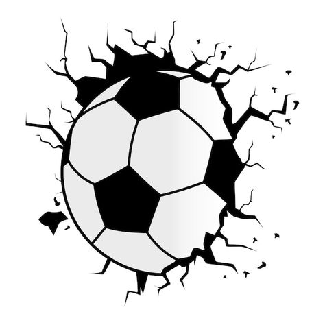 Soccer Drawing, Dibujo Simple, Car Sticker Design, Ball Drawing, Football Wall, Football Images, Dinosaur Background, Art Deco Patterns, Camouflage Patterns