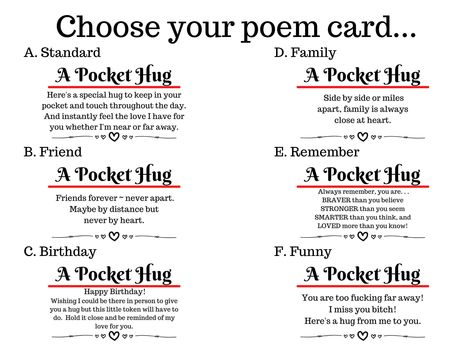 Pocket hugs . . . what are they and why do you need to have a few of these tiny quilts on hand?  Pocket hug heart tokens each come with a poem card of your choice, making these tiny trinkets even more of a thoughtful keepsake for loved ones.  They are small mailable gifts that are great for long distance friends and family - they are so sentimental and meaningful.  People will be grateful for your kindness and will surely feel the love you have for them each time they hold this pocket hug. This Elderly Gift, Gifts For Elderly, Hug Gifts, Military Kids, You Poem, Pocket Hug, Quilted Gifts, 16th Birthday Gifts, New Drivers