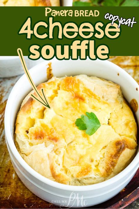 Just like Panera Bread 4 CHEESE SOUFFLE! (or Cheese Quiche) Copycat Panera Quiche Egg Souffle, 4 Cheese Quiche, Panera Copycat Souffle, Copycat Panera Egg Souffle, Panera Quiche Recipe, Copycat Panera Style Soufflés, Ramekin Quiche Recipes, Panera Bread Quiche Recipe, Panera Egg Souffle Recipe Puff Pastries