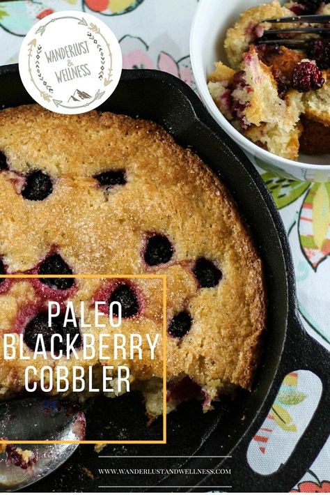 Gluten-Free Blackberry Cobbler Paleo Blackberry Cobbler, Gluten Free Blackberry Cobbler, Old Fashioned Blackberry Cobbler, Blackberry Cobbler Recipe, Gluten Free Vegetarian Recipes, Blackberry Recipes, Blackberry Cobbler, Paleo Sweets, Gf Desserts