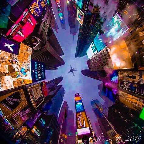 #colorful #nyc above. #nycbyTodd Times Square Ny, Nyc Times Square, Base Jumping, Perfectly Timed Photos, Destination Voyage, Clipuri Video, City That Never Sleeps, Concrete Jungle, Slovenia