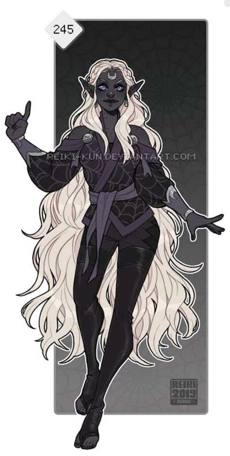 Drow Dnd Art, Female Drow Dnd, Drow Pirate, Drow Character Design, Dnd Drow Female, Drow Fashion, Drow Character Art, Drow Woman, Drow Oc