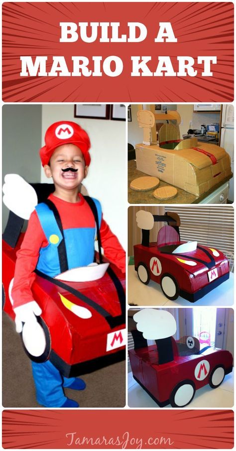 Mario Kart Diy, Mario Kart Halloween Costume, Mario Kart Halloween, Super Mario Kostüm, Mario Kart Costumes, Costume Mario, Mario Halloween Costumes, Mario Kart Party, Mario Costume