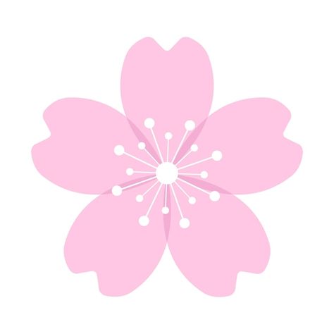 Sakura Flower Icon, Sakura Flower Illustration, Cherry Blossom Logo, Sakura Logo, Sakura Background, Cherry Blossom Illustration, Blossom Logo, Bullet Journal Icons, Gunung Fuji