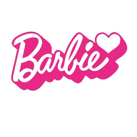 Barbie Logo Printable, Barbie Writing, Barbie Topper, Barbie Stickers, Barbie Png, Barbie Decorations, Barbie Doll Birthday Cake, Barbie Tattoo, Barbie Birthday Cake