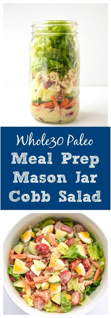 Salad Recipes Meal Prep, Unprocessed Recipes, Mason Jar Lunch, Salad Jar Recipe, Keto Salads, Jar Meals, Jar Salads, Paleo Meal Prep, Mason Jar Salad Recipes