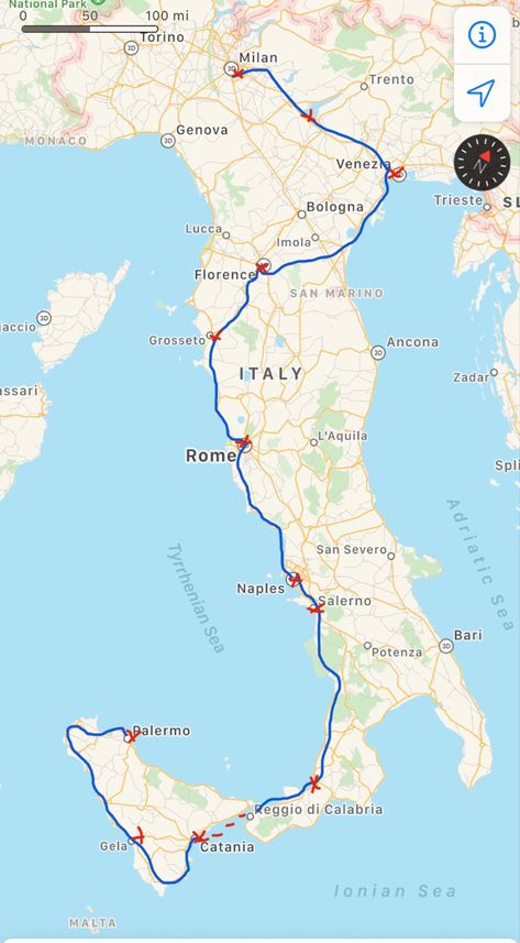 Road Trip Europe Map, Roadtrip Map Aesthetic, Trip Planning Aesthetic, Flying To Italy, Travel Aesthetic Map, Italian Road Trip, Italy Interrail, Italy Travel Map, Interrail Aesthetic