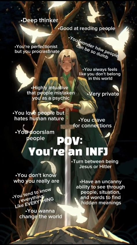 Infj Personality Facts, Infj And Entp, Infj Relationships, Infj Traits, Personalidad Infj, Infj Humor, Mbti Infj, Infj Psychology, Intj And Infj