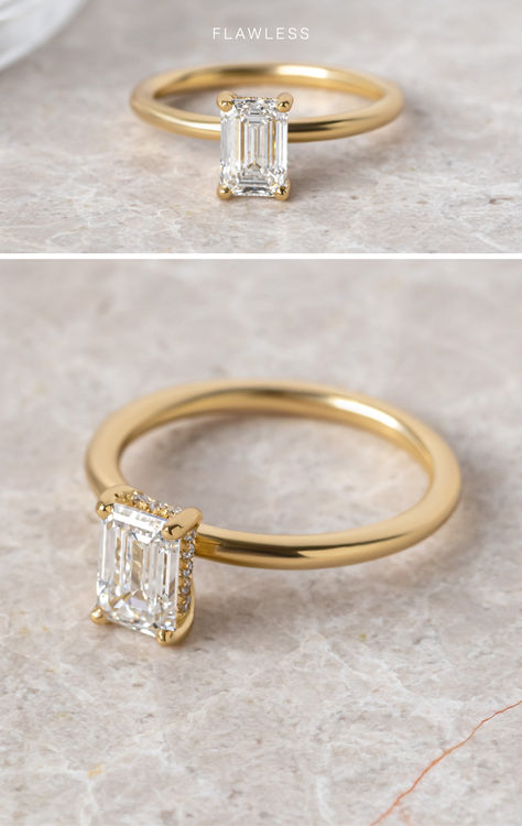 Back to the beginning ~> Kate setting + Emerald cut Diamond ~ Shes a best seller for a reason 💍🤍

Pictured:
Kate setting
Hidden Halo
1.00ct Emerald cut Diamond
18k Recycled Yellow Gold Emerald Cut With Hidden Halo, Emerald Cut Yellow Gold Engagement Ring, Emerald Cut Engagement Ring Hidden Halo, Emerald Cut Hidden Halo Engagement Ring, Kate Engagement Ring, Gold Emerald Cut Engagement Ring, Rings Sets, Halo 1, 1 Carat Engagement Rings