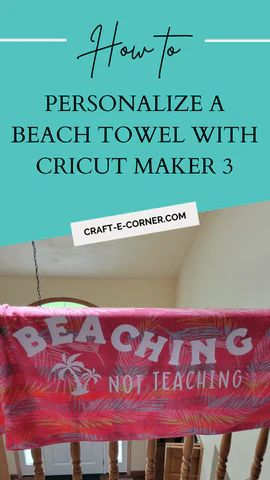 The Cricut Maker 3 and Smart Vinyl are perfect for personalizing beach towels because of its ability to cut matless. You can make much longer decals than the older machines. I made these personalized beach towels for my kids' teachers for an end of the year gift. I love how they turned out! Year End Teacher Gifts, Cricut Iron On Vinyl, Cricut Maker 3, Personalized Beach Towels, Personalized Bow, Party Poppers, Smart Materials, Gift Wrapping Inspiration, Custom Beach Towels