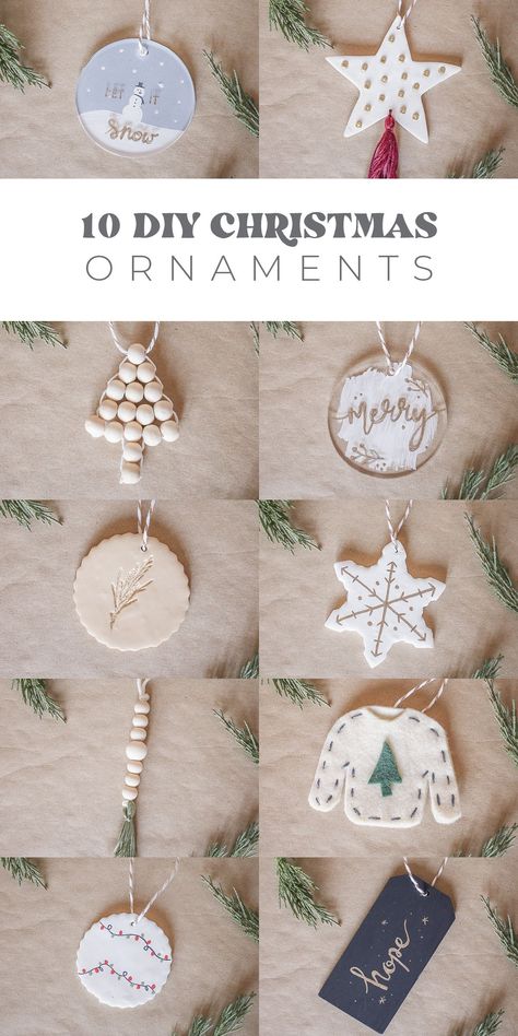 Diy Holiday Ornaments For Adults, Diy Easy Ornaments Christmas, Minimal Christmas Ornaments, Acrylic Diy Ornaments, Diy Couples Ornaments, Diy Christmas Ornaments Ideas To Sell, Acrylic Ornaments Diy Christmas, Diy Neutral Christmas Ornaments, Diy Easy Christmas Ornaments