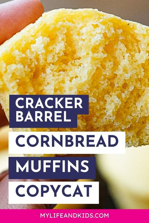 Craving the down-home goodness of Cracker Barrel without leaving your kitchen? Say no more! I've got the inside scoop on an Easy Cracker Barrel Cornbread Muffins Copycat Recipe that's foolproof and downright tasty. These muffins are so good; you'll wonder why you ever bothered with the restaurant. No fancy chef hat required—just grab your ingredients, embrace the chaos, and let's get cookin'! Cracker Barrel Corn Muffins Recipe, Cracker Barrel Cornbread Muffins, Famous Daves Cornbread Muffins, Cracker Barrel Corn Muffins, Cracker Barrel Cornbread, Sweet Cornbread Muffins, Cracker Barrel Copycat Recipes, Cornbread Muffins Recipe, Leftover Cornbread