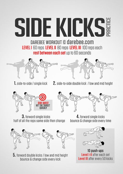 Side Kicks Practice Workout Fighter Workout, Martial Arts Sparring, Taekwondo Training, Trening Sztuk Walki, Mma Workout, Round Off, Kickboxing Workout, Martial Arts Techniques, Mma Training