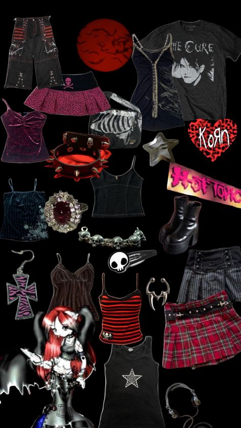 2000s Emo Outfits, Mallgoth Outfits, Romantic Goth Outfits, Goth 2000s, 90s Alternative, 2000s Emo, Romantic Goth, Emo Outfits, Easy Trendy Outfits