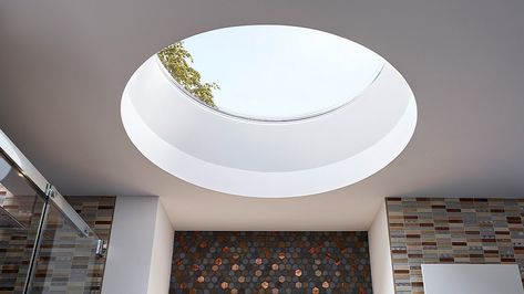 Gallery of Glass Skylight F100 Circular - 8 Round Skylight, Skylight Architecture, Glass Skylight, Skylight Glass, Glass Walkway, Long Corridor, Skylight Design, Circular Buildings, Dunes House