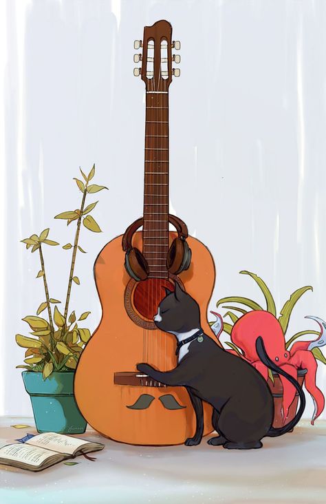 Strum the chords of creativity with our expert guide on guitar illustration! Unleash your artistic skills and tune into a world of musical artistry. Happy Birthday On Guitar, Happy 60th Birthday Images, Cat With Guitar, Drawing Guitar, Happy Birthday Friend Images, Sephiroth Art, Acoustic Guitar Art, Happy Birthday Beer, Guitar Images