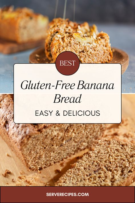 Dive into the deliciousness of our Best Gluten-Free Banana Bread, guaranteed to be a crowd-pleaser! 🍌🍞 This recipe brings you the ultimate banana bread experience without the gluten. It's moist, flavorful, and perfect for any time of the day. Whether you're enjoying a quiet breakfast or serving a comforting snack, this banana bread ticks all the boxes for health and taste. Made with simple ingredients and easy-to-follow steps, it’s ideal for both beginner bakers and seasoned pros. Easy Gluten Free Banana Bread, Best Gluten Free Banana Bread, Banana Bread Without Eggs, Banana Bread Gluten Free, Gluten Free Banana Bread Recipe, Homemade White Bread, Banana Bread Recipe Healthy, Homemade Banana Bread, Gluten Free Banana Bread