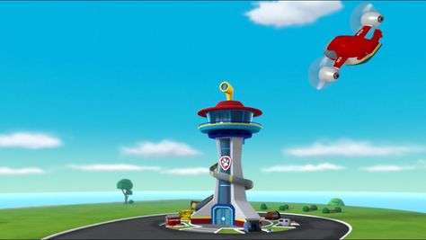 Paw Patrol Wallpaper Backgrounds, Paw Patrol Background, Paw Patrol Tower, Lookout Tower, Paw Patrol Birthday, Landscape Background, Space Needle, Lucca, Us Images