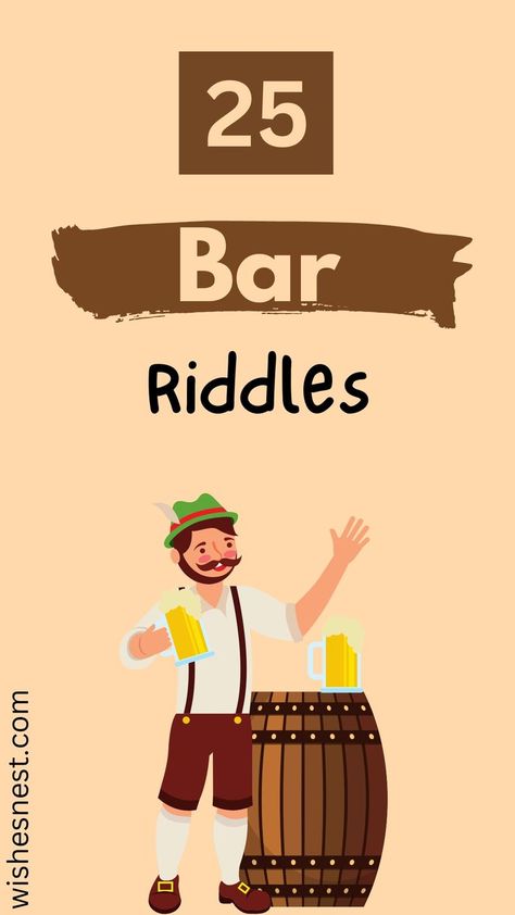 Unlock the fun with our collection of Bar Riddles! Perfect for livening up your evening, these riddles challenge your wit and keep the laughter flowing. Great for game nights, parties, or just a chill hangout with friends. Get your thinking cap on and let the good times roll. 🍻🎉 Check out our full list on our blog for more mind-bending riddles! What Am I Riddles, Good Times Roll, Escape Room, Riddles, Cool Bars, Good Times, Spice Things Up, Night Out, Bar