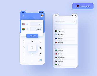 Check out new work on my @Behance profile: "Currency Converter App - (Freebie)" http://be.net/gallery/98937171/Currency-Converter-App-%28Freebie%29 Currency Converter App, Web Design Inspiration Layout, Currency Converter, Android App Design, Apps Design, Html And Css, Mobile App Design Inspiration, Logo Samples, React Native