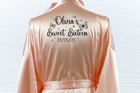 Personalized bride robe