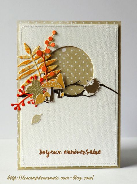 Anniversaire Diy, Autumn Cards, Cas Cards, Die Cut Cards, Fall Cards, Handmade Birthday Cards, Big Shot, Fall Halloween, Cards Handmade