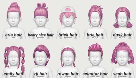 toddler hair conversions pt.2 | casteru on Patreon The Sims 4 Pack, Toddler Hair Sims 4, The Sims 4 Bebes, Toddler Cc Sims 4, Four One Direction, Los Sims 4 Mods, Sims 4 Toddler Clothes, The Sims 4 Cabelos, Sims 4 Cc Kids Clothing