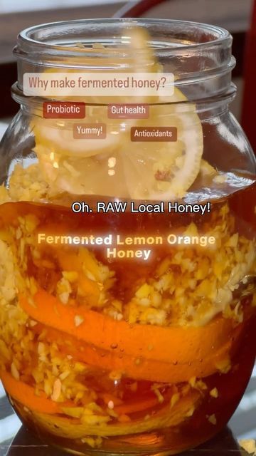 Fermented Honey Lemon Ginger Turmeric, Fermented Honey, Defense Mechanism, Ginger Honey, Fermented Tea, Nutrition Science, Essential Oils Herbs, Improve Gut Health, Local Honey