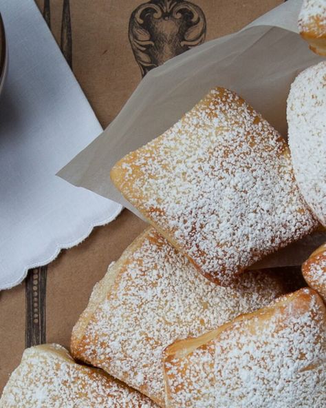 Air-Fried Beignets | Blue Jean Chef - Meredith Laurence Blue Jean Chef, Beignet Recipe, Air Fry Recipes, Raspberry Sauce, Chocolate Sauce, Raspberry Jam, Fryer Recipes, Beignets, Air Fryer Recipes