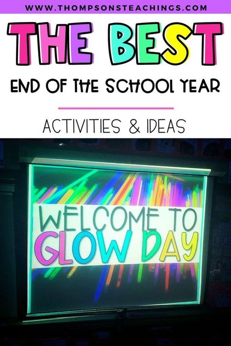 1st Grade End Of Year Party, Last Day Of School Fun, Last Day Of School Party, Eoy Activities, School Year Themes, School Countdown, School Party Ideas, No Prep Activities, End Of Year Party