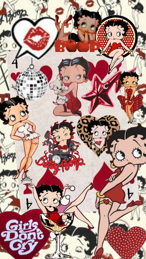 #bettyboop Shopping Cartoon Aesthetic, Betty Boop Collage, Scorpio Betty Boop, Betty Boop Christmas Wallpaper, Betty Boop Laptop Wallpaper, Betty Boop Zodiac Signs, Betty Boop Background, Bettyboop Wallpapers, Betty Boop Wallpapers Vintage