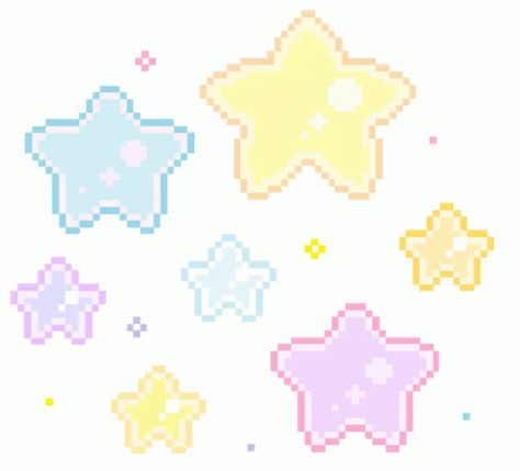 Cute Sticker - Cute - Discover & Share GIFs Pixel Stars, Pixel Kawaii, Pixel Gif, Star Gif, Arte Gif, Piskel Art, Pixel Animation, Arte 8 Bits, 8bit Art