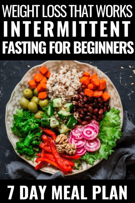 Intermittent Fasting for Weight Loss + 7 Day Meal Plan What you need to know using intermittent fasting for weight loss. How it works, benefits, rules, and what to eat to lose weight! Whether you follow a 12:12, 5:2,16:8, or Eat-Stop-Eat intermittent fasting plan you will benefit from this beginners guide and healthy, low carb 7-day meal plan to jump-start your weight loss efforts! #intermittentfasting #fasting #weightlossfast #diet #weightlossrecipes #loseweightfastandeasy Fasting For Beginners, Intermittent Fasting Diet, Day Meal Plan, 7 Day Meal Plan, Low Carb Diets, Arm Fat, Fasting Diet, Idee Pasto Sano, No Carb Diets