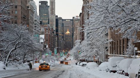 Winter in New York City New York Noel, New York Snow, 컴퓨터 배경화면, Winter In New York, Winter Nyc, New York Wallpaper, Christmas Desktop, Wallpaper Winter, Wallpaper Estetika