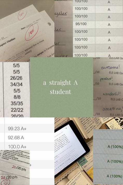 A STRAIGHT A STUDENT Radiography Student, Straight A Student, A Grade Student, Before School Routine, Radiology Student, College Vision Board, Honor Student, Straight A, Exam Motivation